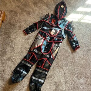 Red Warrior Ninja Halloween Costume Size 5-6